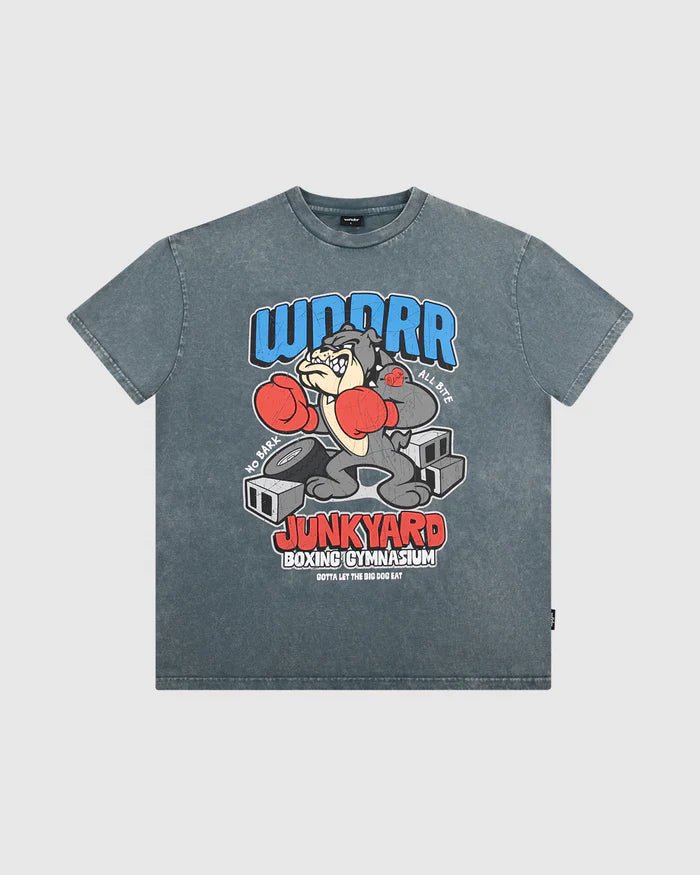Junkyard Box Fit Tee - WNDRRW24LAA002WGY - Washed Grey - L