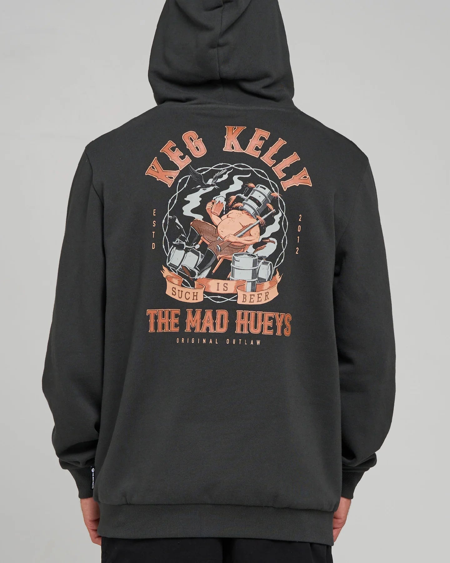 KEGS KELLY | HOODED PULLOVER - The Mad HueysH226M08004-VINTAGE BLACK-S