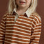 KIDS STRIPE LS RUGBY POLO - RhythmCD26B-CT04-EARTH-2