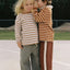 KIDS VINTAGE STRIPE TRACKPANT - RhythmCD26B-PA02-EARTH-2
