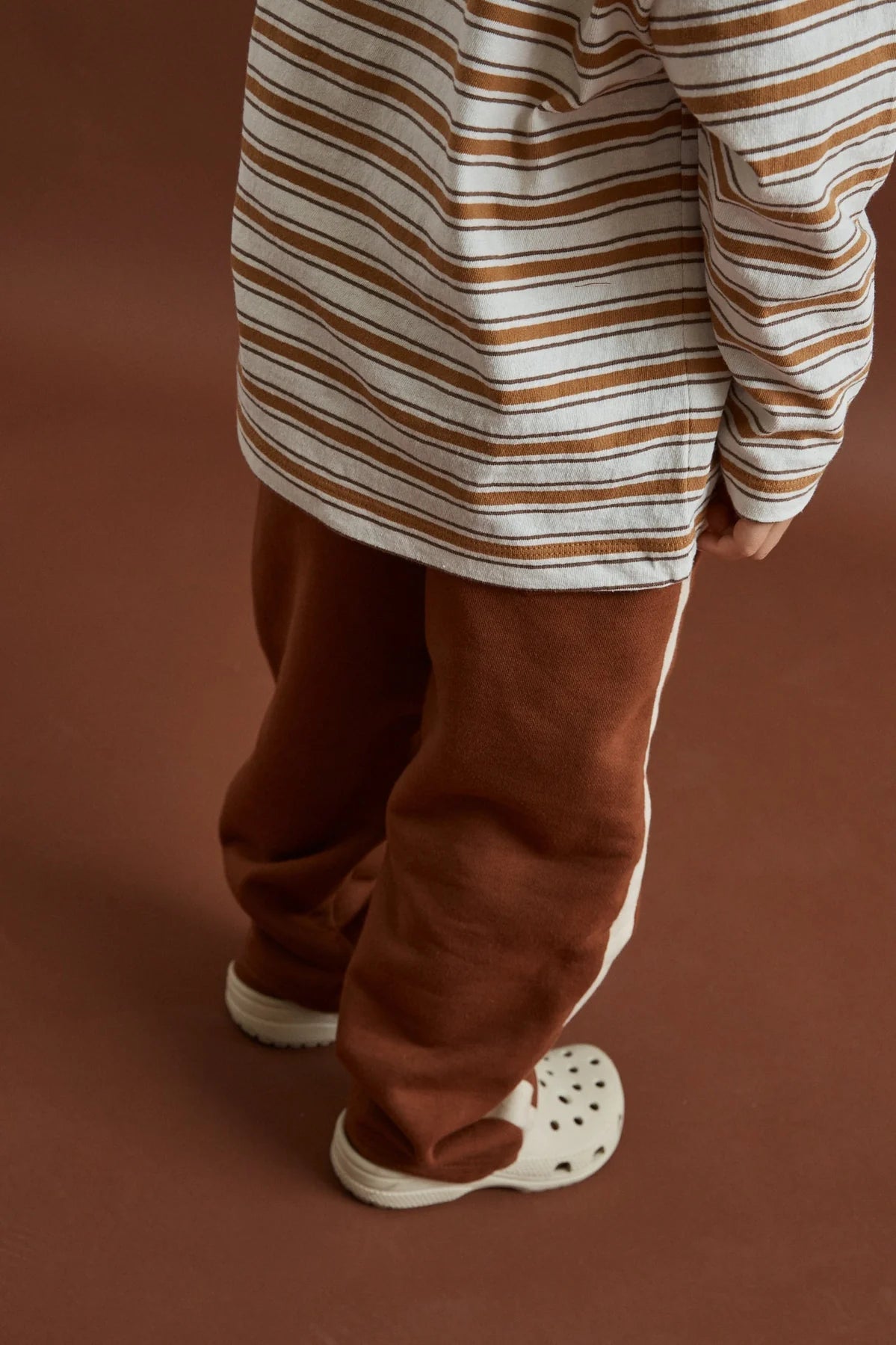 KIDS VINTAGE STRIPE TRACKPANT - RhythmCD26B-PA02-EARTH-2