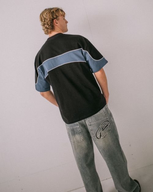 KINETIC SHORT SLEEVE HEAVY TEE - RustyTTM3011-BLACK-S