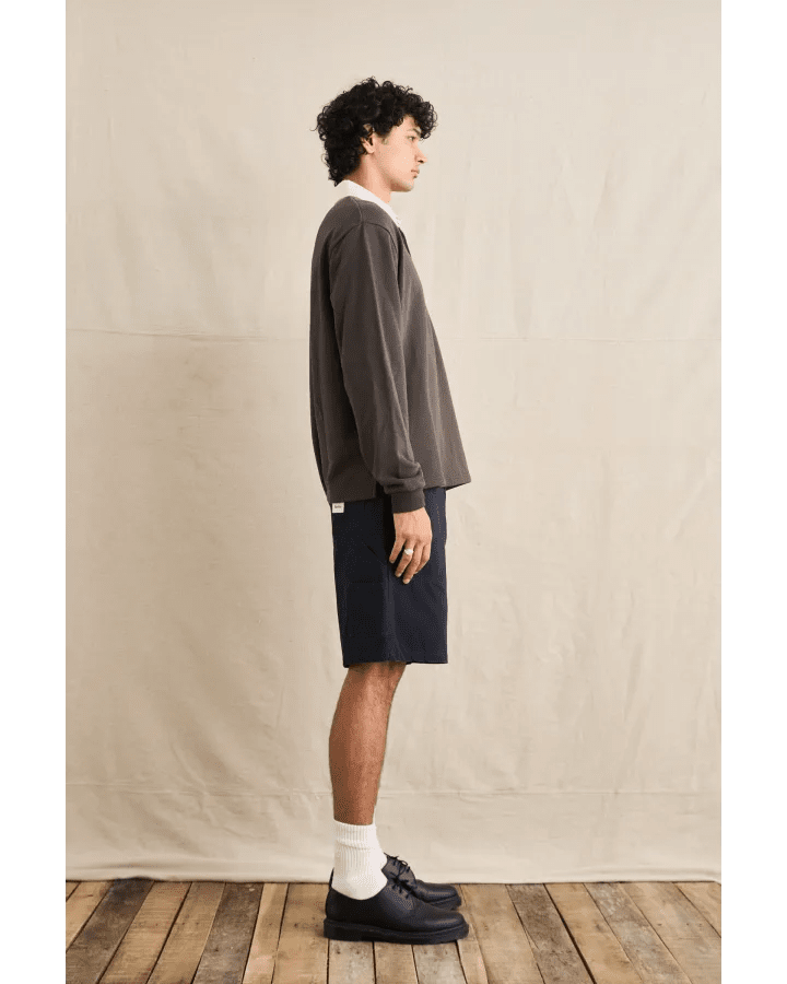 KOA VINTAGE RUGBY LS POLO - RhythmCD25M-CT15-OLIVE-S