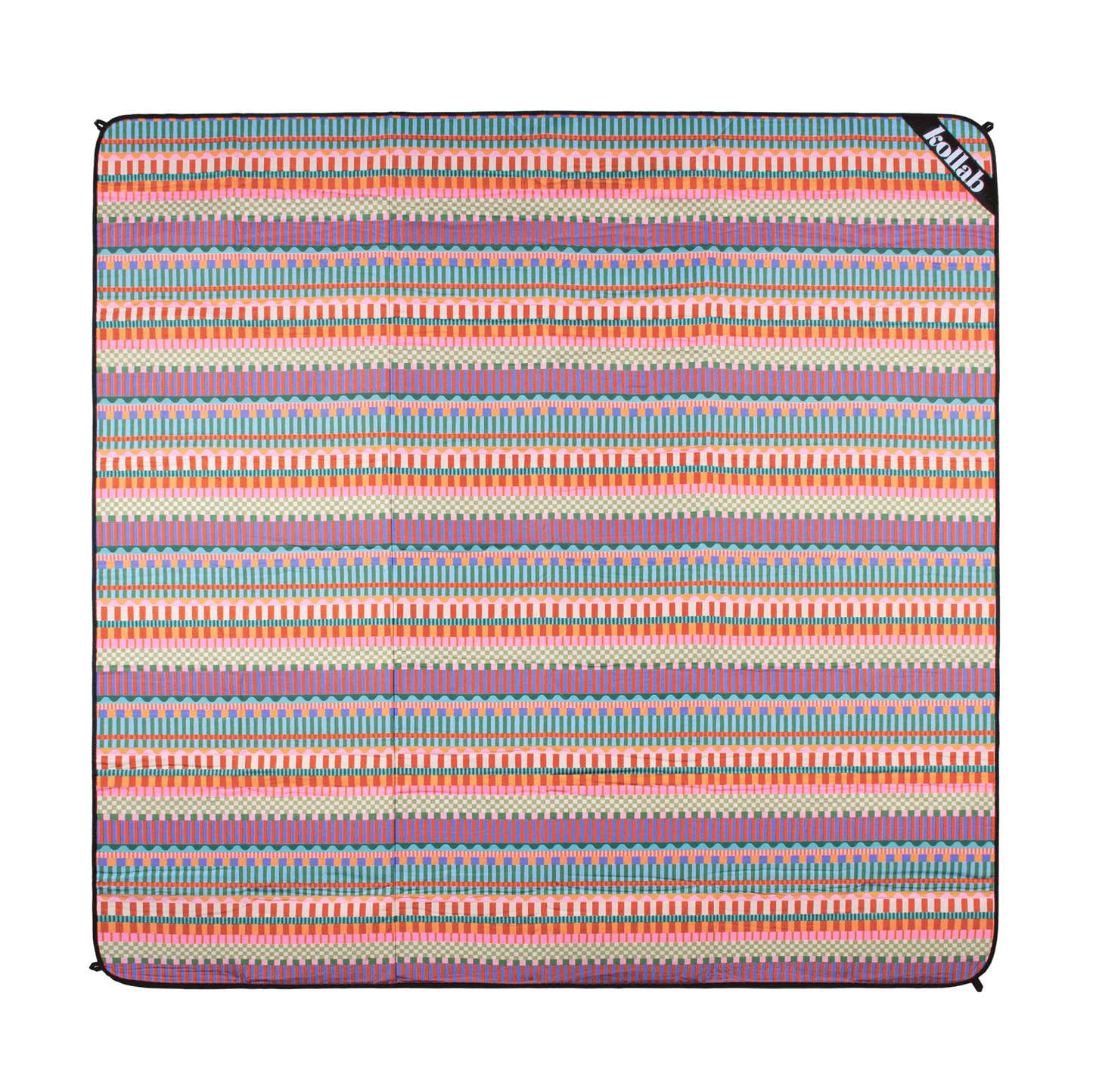 Kollab Picnic Mat -KollabP-PM-BLOCKS/STRIPE-2M x 2M