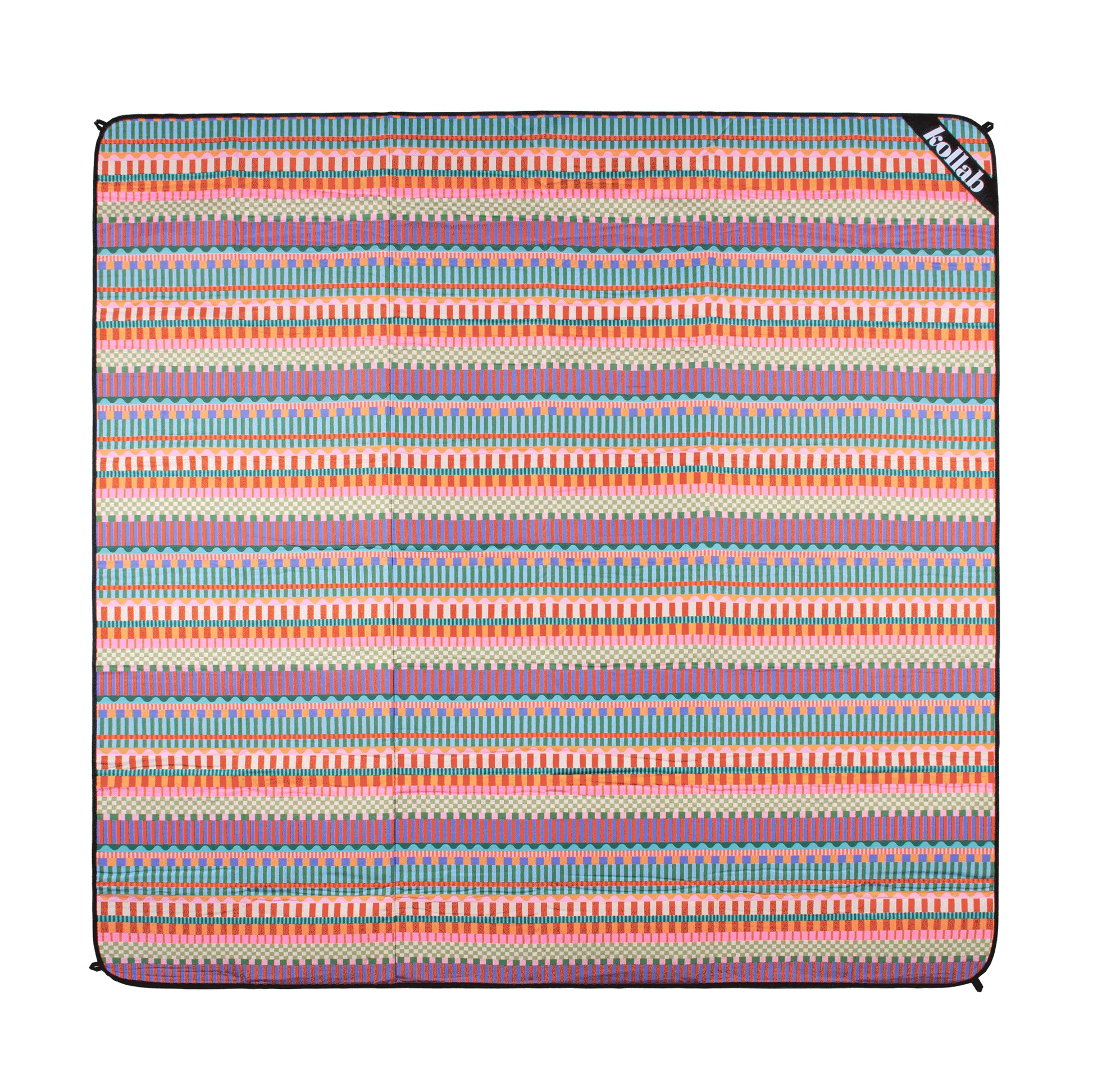 Kollab Picnic Mat -KollabP-PM-BLOCKS/STRIPE-2M x 2M