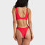 LAGOS HIGH LEG CHEEKY - RoxyERJX405113-TOMATO-XS