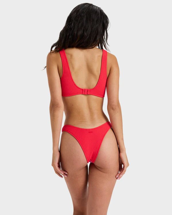 LAGOS HIGH LEG CHEEKY - RoxyERJX405113-TOMATO-XS