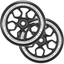 Lambo 120mm Wheel - EnvyW120LMBBK
