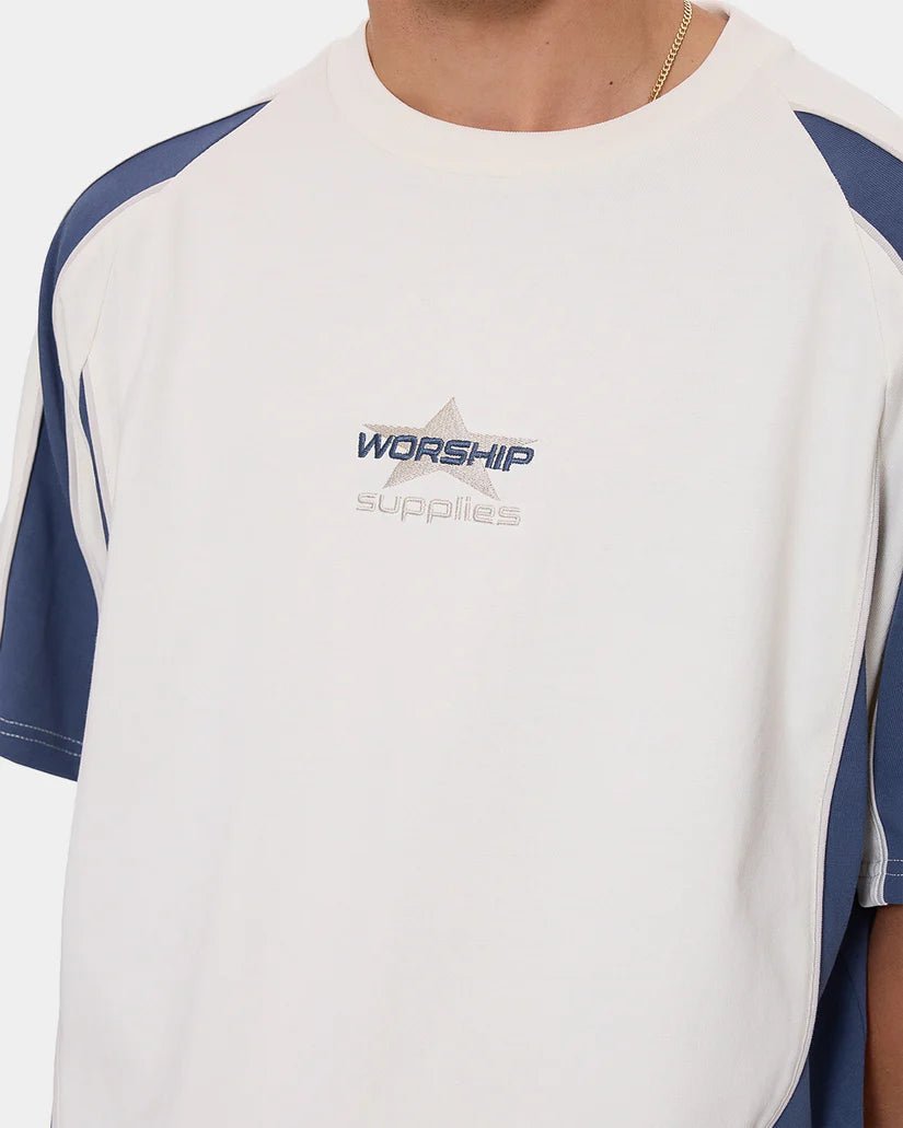 Laps Panel Oversize Raglan Tee - WorshipPR25-121A-Zine-XS