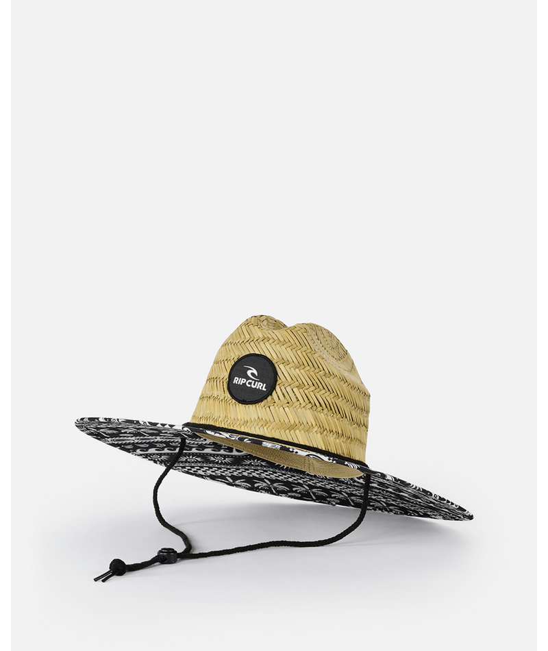MIXED STRAW SUN HAT