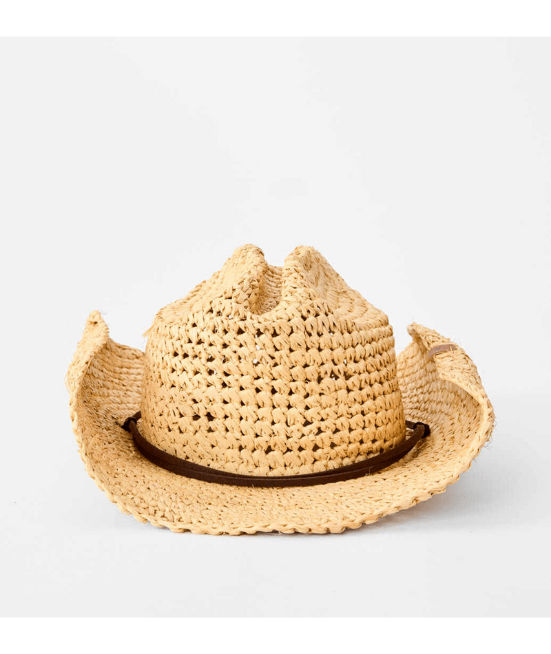 CRUSHABLE STRAW COWGIRL HAT