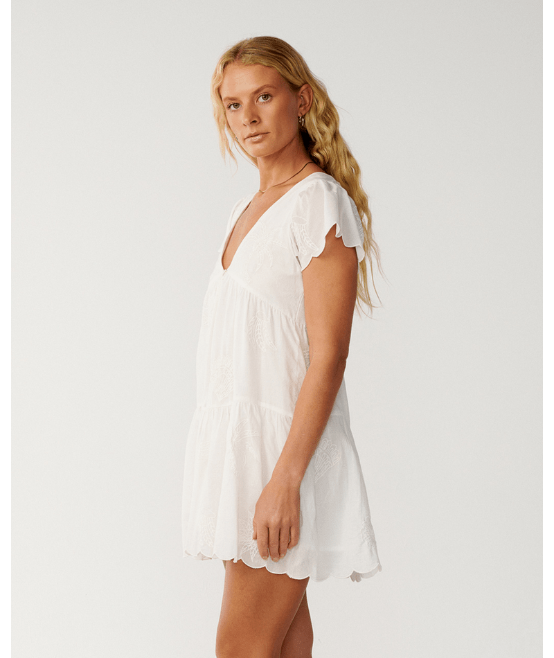 BOSSA NOVA EMB S/S DRESS