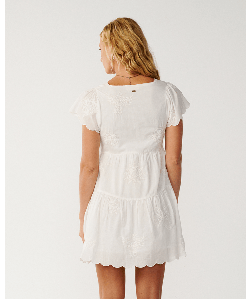 BOSSA NOVA EMB S/S DRESS