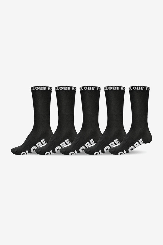 LARGE BLACKOUT CREW SOCK 5PACK