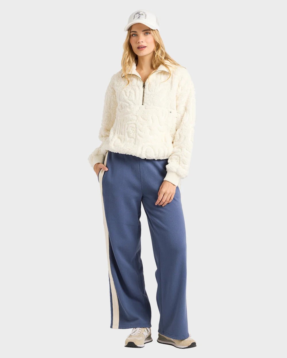 LE LOVE HALF ZIP CREW - Billabong24B411674-SALT CRYSTAL-XS/6