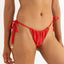 LEILANI GATHERED TIE SIDE ITSY PANT - Rhythm0725SW - BB44 - RED - 8