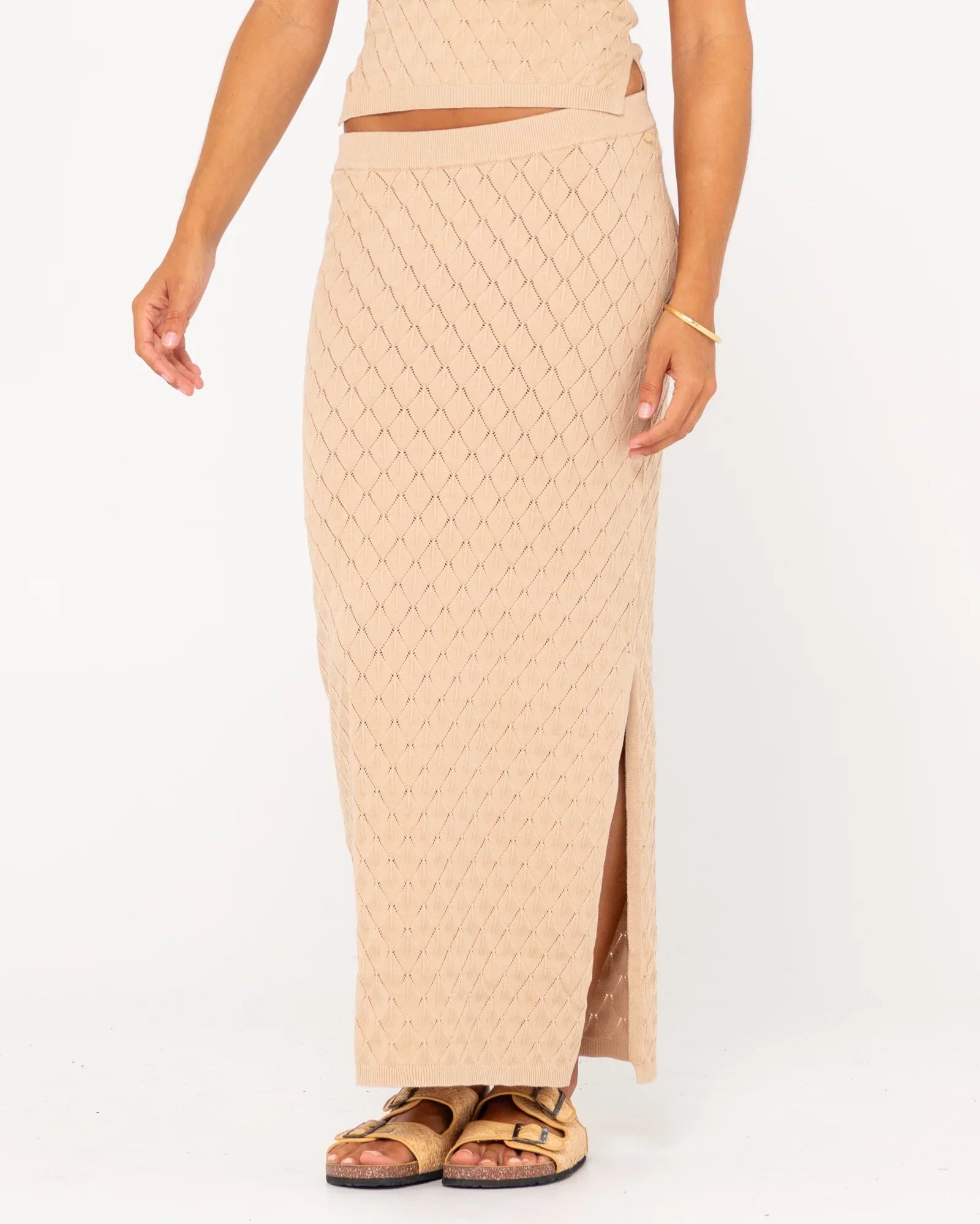 Leo Maxi Knit Skirt - RustySKL0604 - Oat - Oatmeal - 8