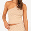 Leo One Shoulder Knit Top - RustyFSL0685 - Oatmeal - 10