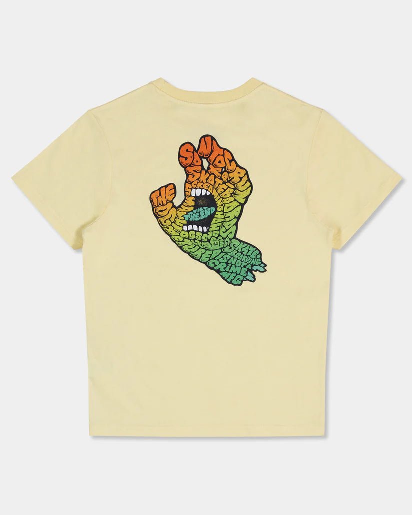 LETTER HAND FADE TEE - Santa CruzSB225-SS07-BUTTER-8
