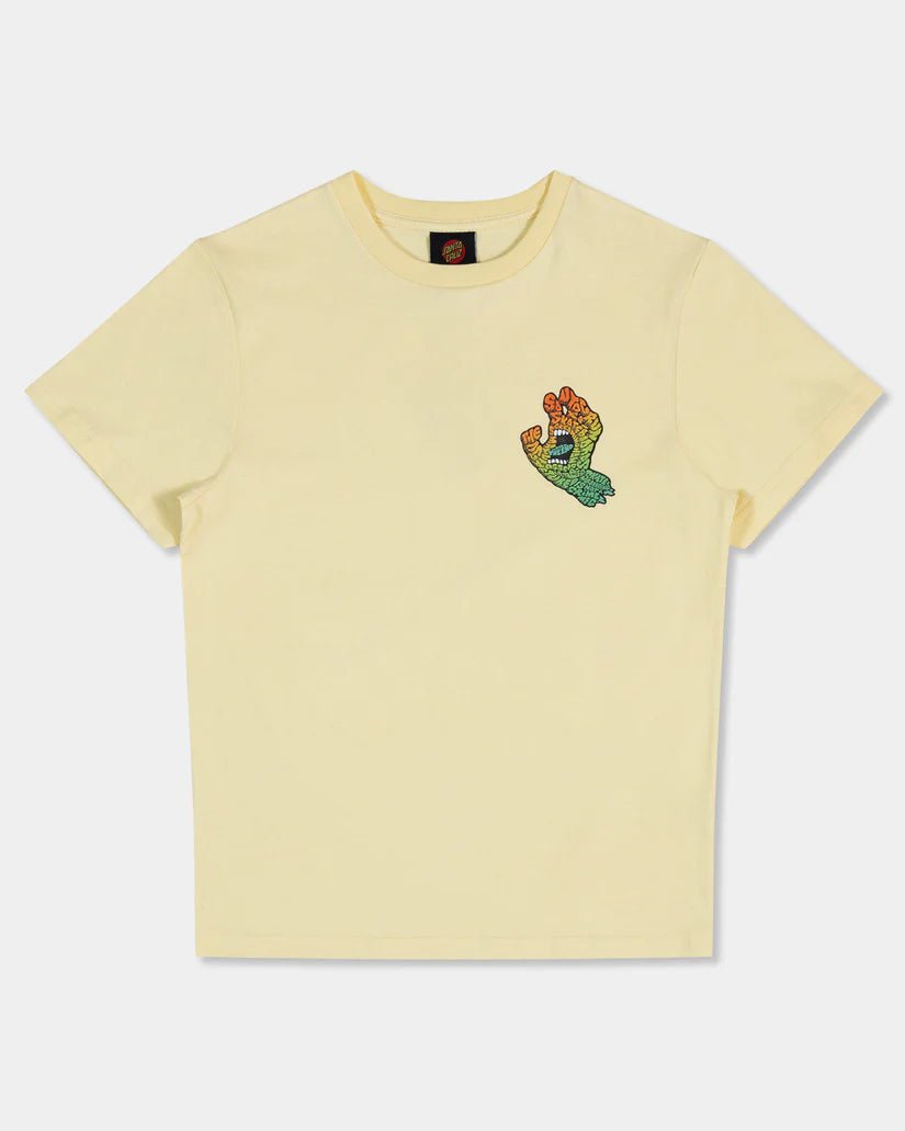 LETTER HAND FADE TEE - Santa CruzSB225-SS07-BUTTER-8