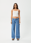 Lexi - Hemp Low Rise Carpenter Jean - Worn Blue - AfendsW243450 - Worn Blue - 28