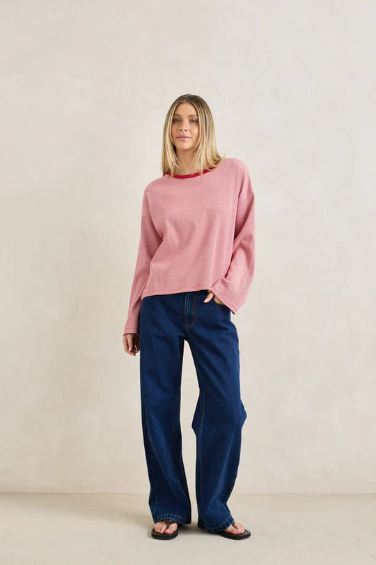 LEXI STRIPE LONG SLEEVE TOP