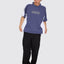 Line Stepper Box Crop Raglan Tee -WorshipPH26-124E-Crown Blue-S
