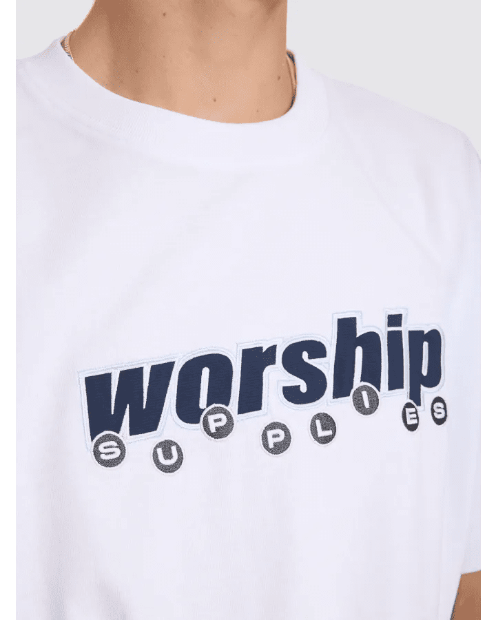 Line Stepper Tee -WorshipPH26-108A-White-S
