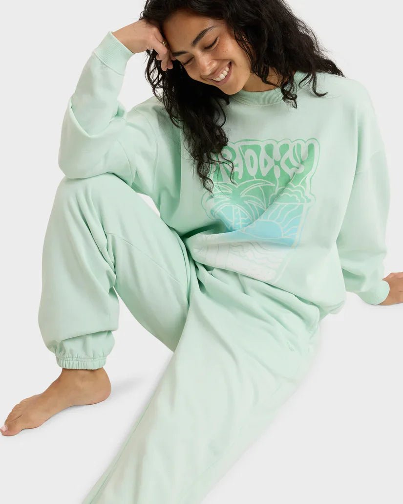 Lineup Oversized Crew - RoxyERJFT04990 - GBT0 - Honeydew - XS
