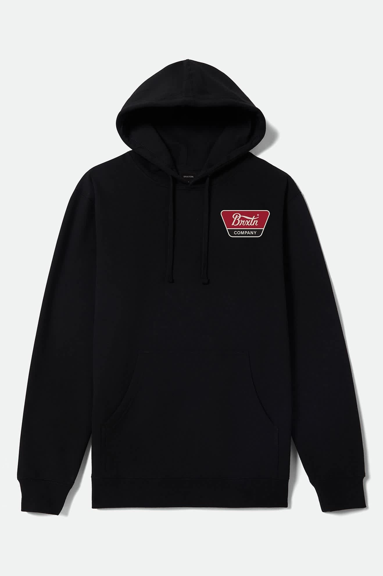 LINWOOD HOOD - Brixton22074-BLACK/ADRENALINE RUSH/OFF WHIT-M