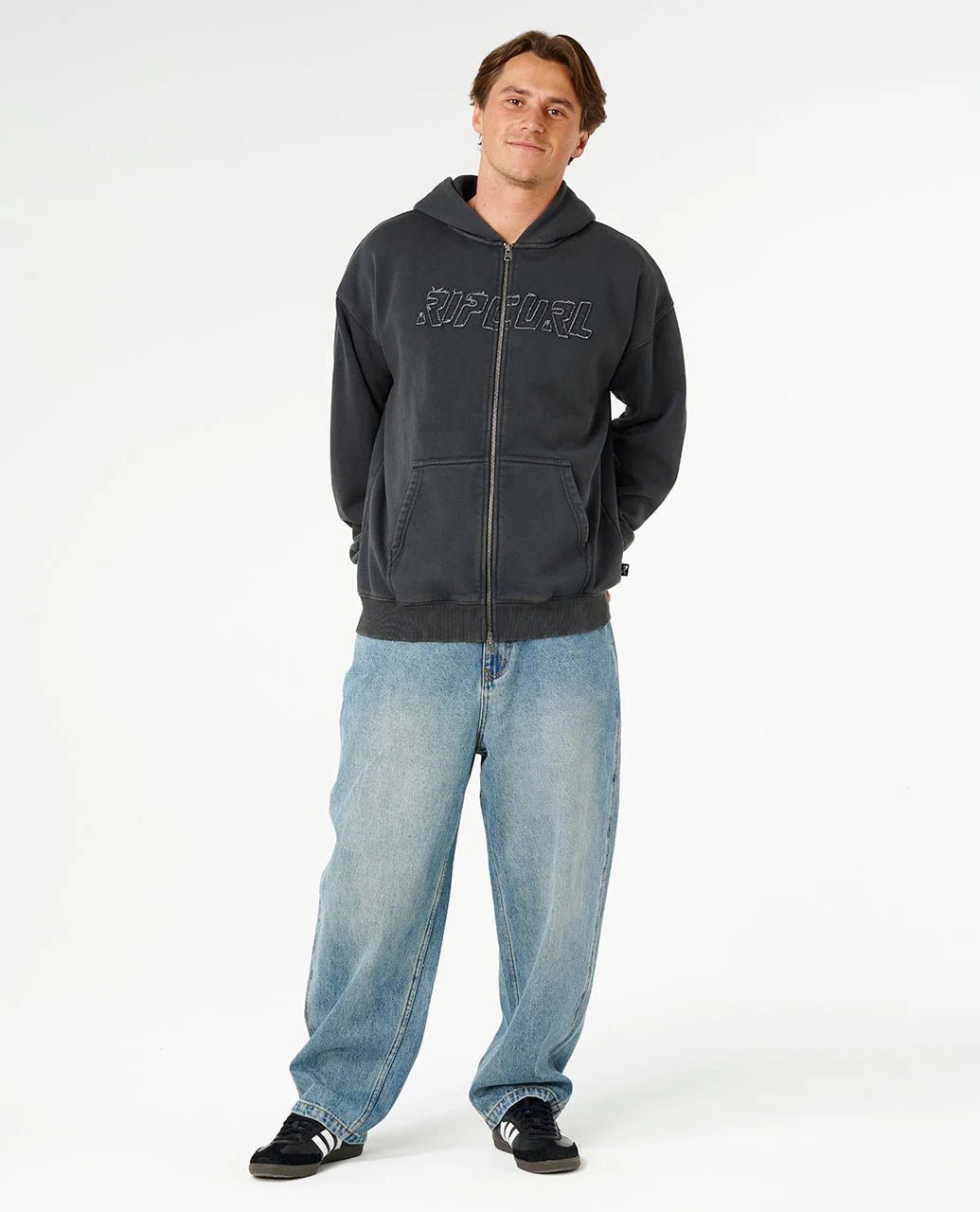 LIQUID TRIPS ZIP THRU HOOD - Rip Curl0BGMFL-WASHED BLACK-XS