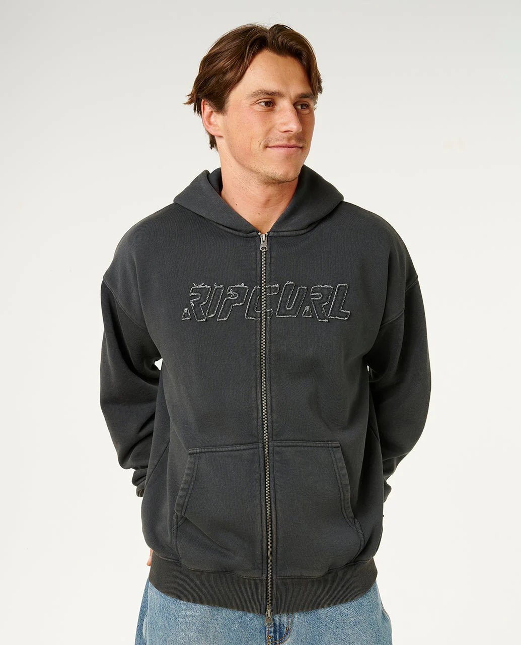 LIQUID TRIPS ZIP THRU HOOD - Rip Curl0BGMFL-WASHED BLACK-XS