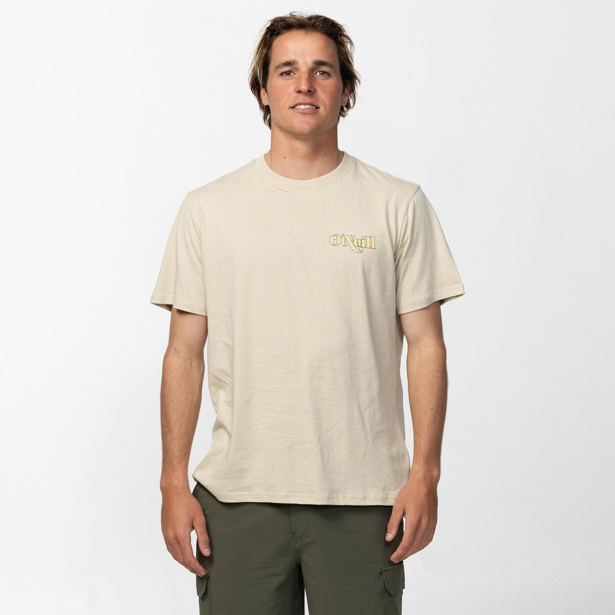 LOCAL LOCAL TEE -ONeillCTS611MA-LIGHT KHAKI-S