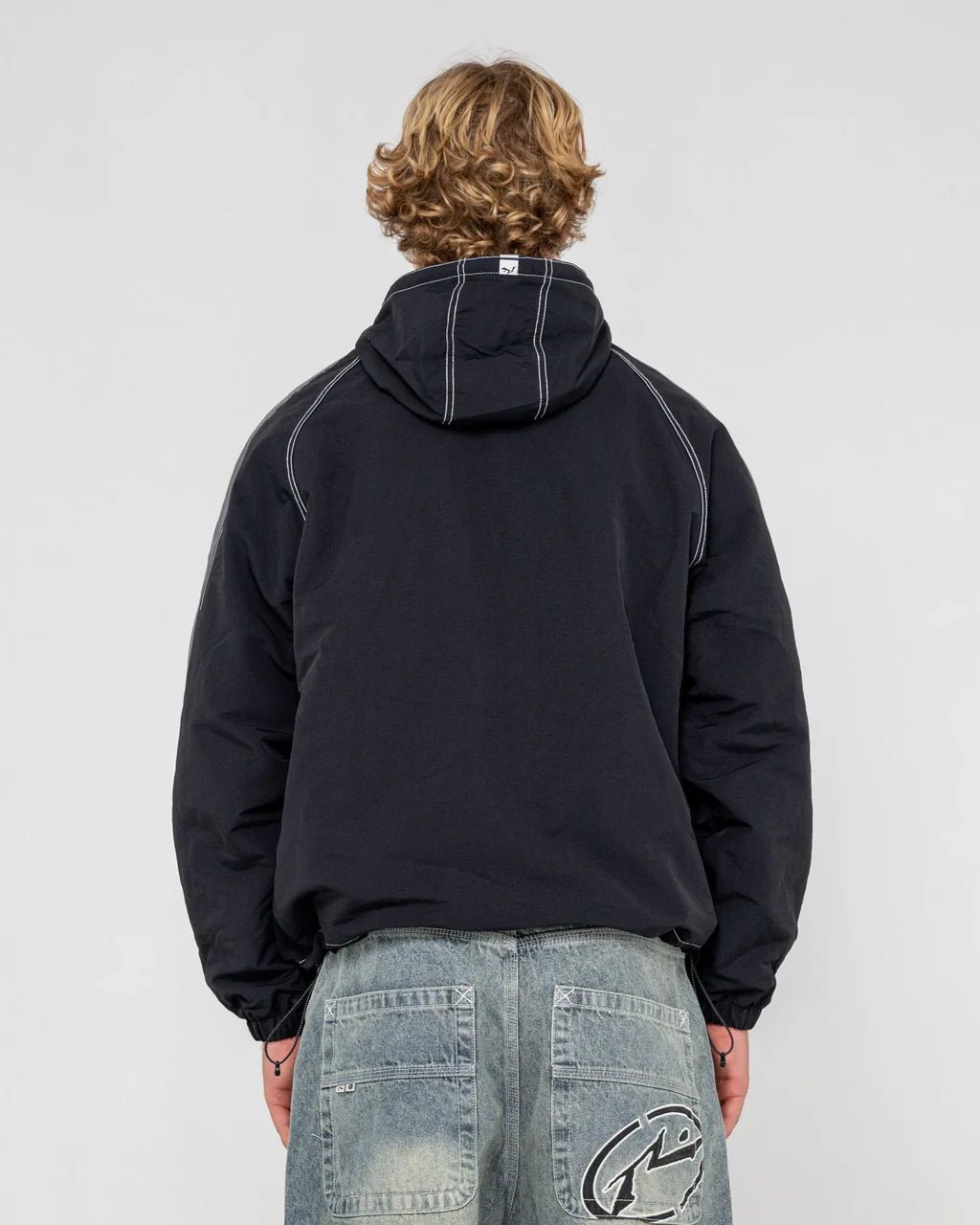 LOCK OUT HOODED JACKET - RustyJKM0573-BLACK-XS