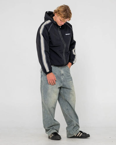 LOCK OUT HOODED JACKET - RustyJKM0573-BLACK-XS