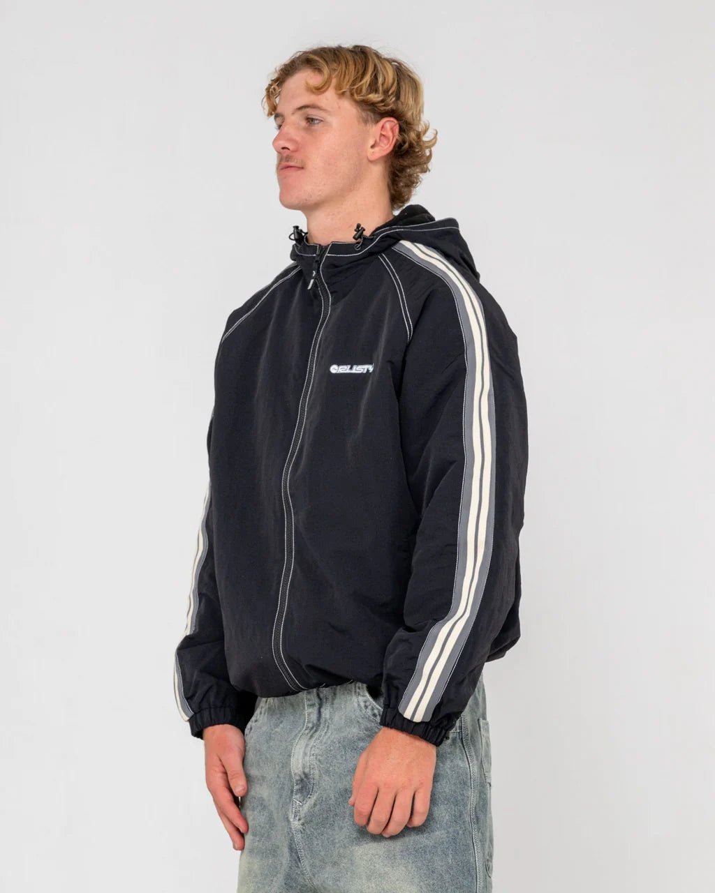 LOCK OUT HOODED JACKET - RustyJKM0573-BLACK-XS