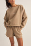 LOGO CREW NECK FLEECE - RhythmCD0425W - FL01 - TAUPE - 8
