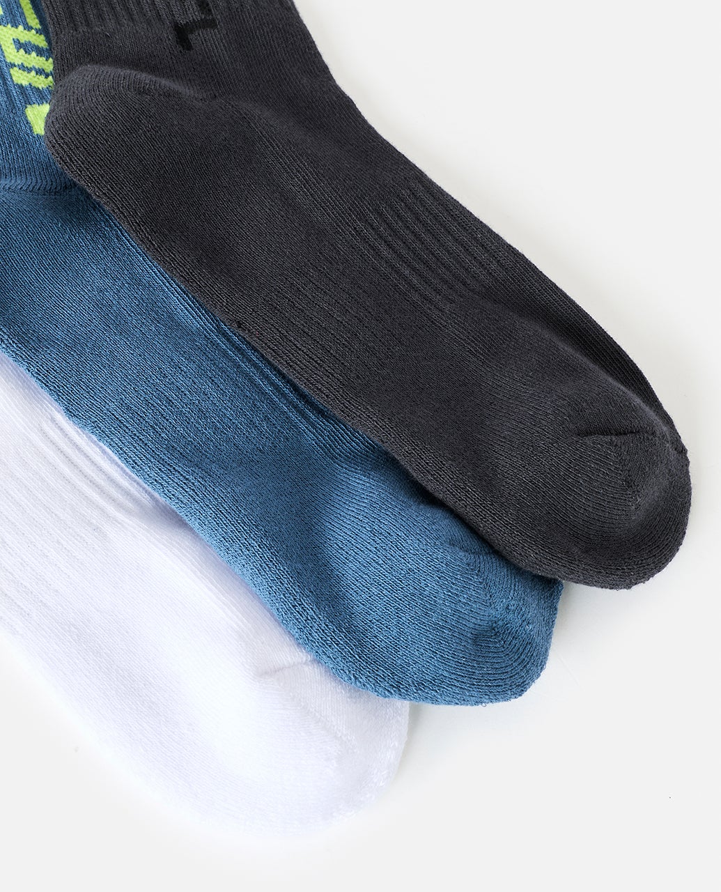 LOGO CREW SOCK 3-PK - BOY -Rip Curl008BSO-BLACK/MULTI