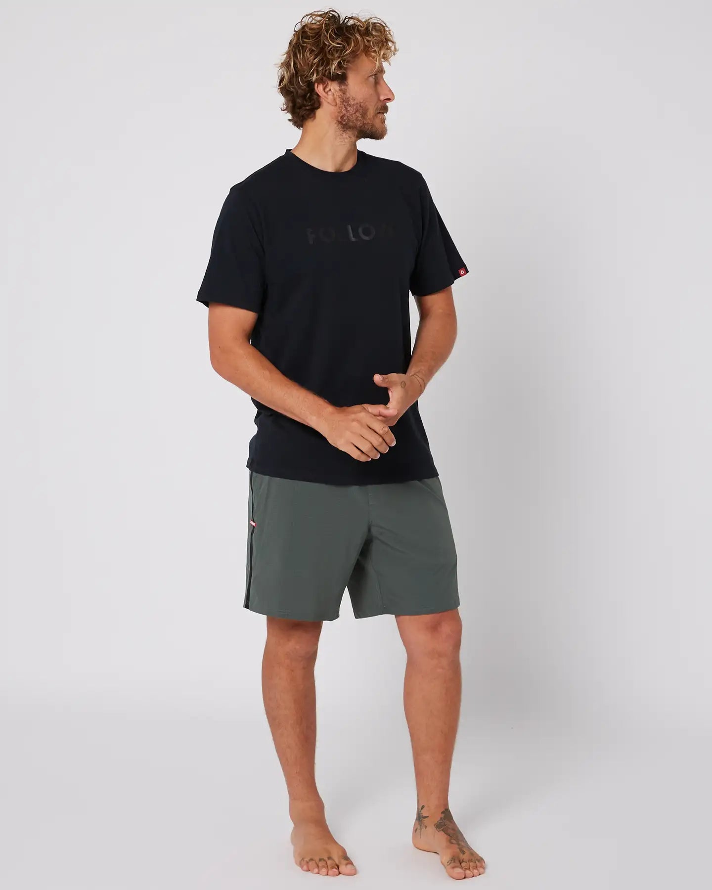 Logo Tee - FollowFE02613 - Black - 2XL