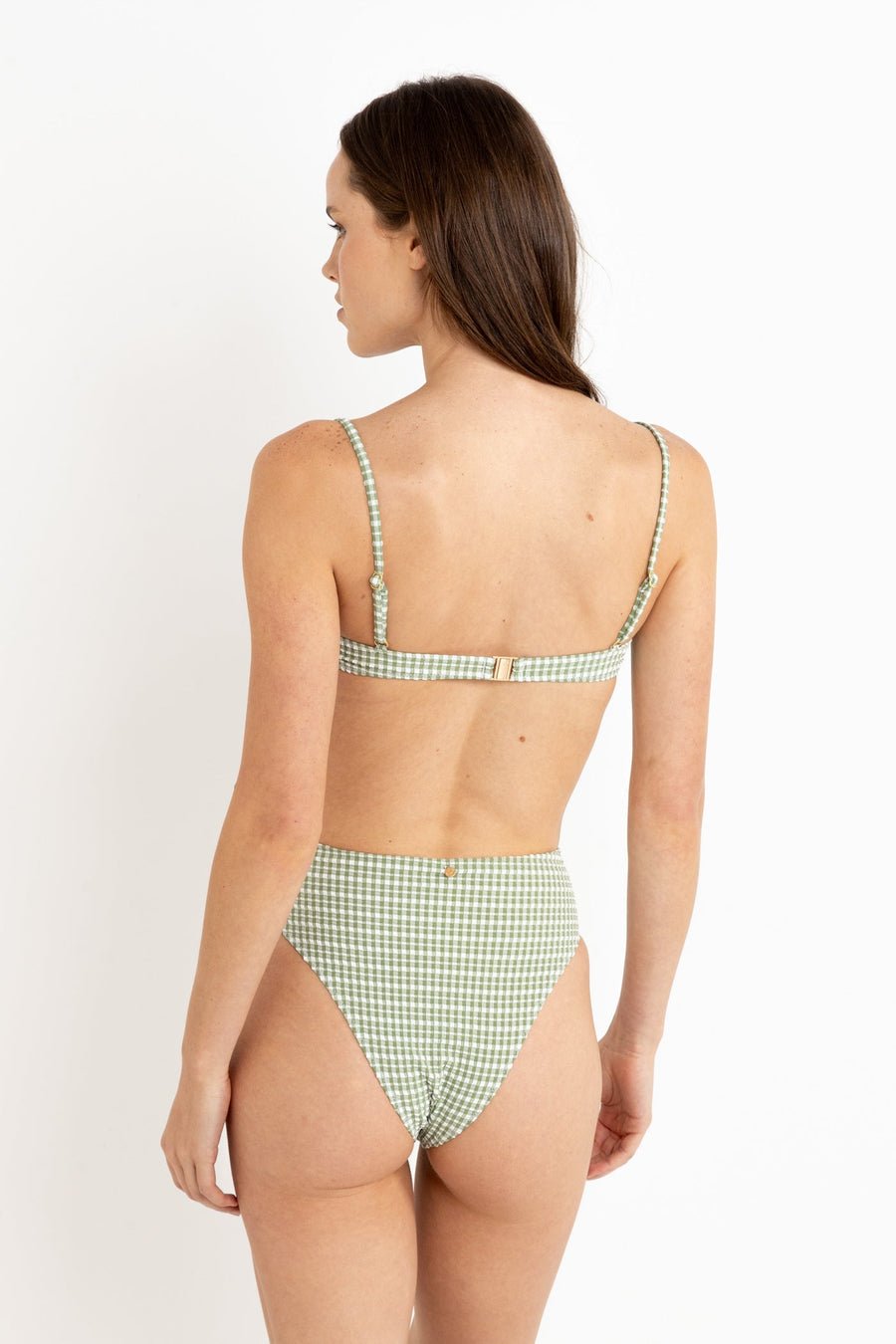 LOLA CHECK BALCONETTE TOP - Rhythm0725SW - BT19 - GREEN - 6