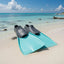 LONG BLADE RUBBER FINS -MirageF015-TEAL-XXS