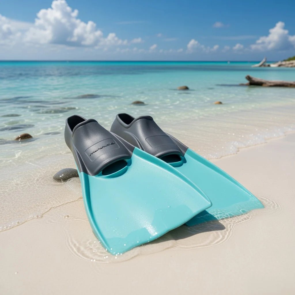LONG BLADE RUBBER FINS -MirageF015-TEAL-XXS