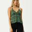 Lonnie Strappy - Seersucker Top - AfendsW253105 - HUG - HUNTER GREEN - XS