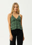Lonnie Strappy - Seersucker Top - AfendsW253105 - HUG - HUNTER GREEN - XS