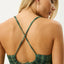 Lonnie Strappy - Seersucker Top - AfendsW253105 - HUG - HUNTER GREEN - XS