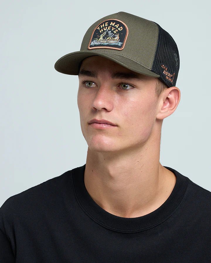 LOVING MANGROVES | TWILL TRUCKER -The Mad HueysH125M06008-OLIVE-OSFM