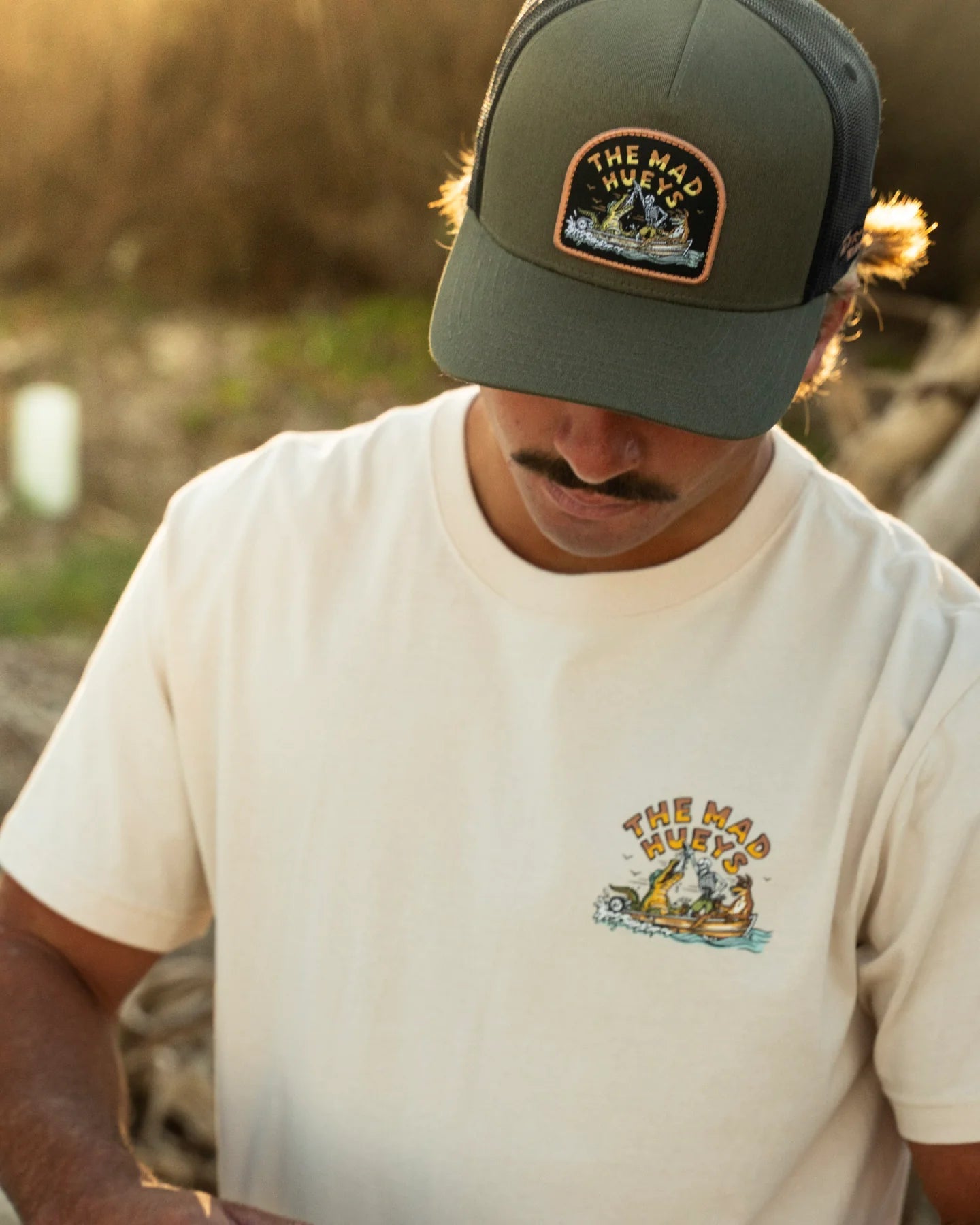 LOVING MANGROVES | TWILL TRUCKER -The Mad HueysH125M06008-OLIVE-OSFM