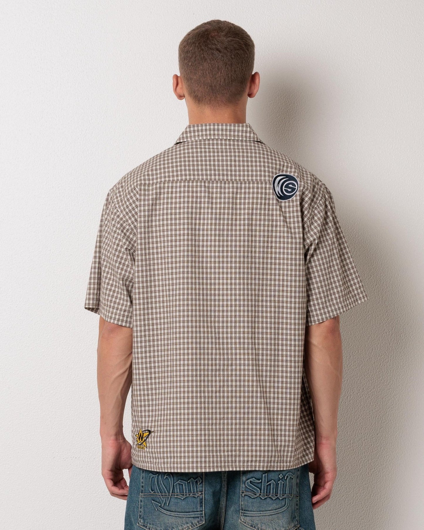 Low Goes Short Sleeve Shirt - WorshipPR25-202C-Brown-S