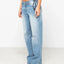 Low Rise Straight Leg Denim Jean - Rustypal1404 - bdb - Blasted Middy Blue - 10