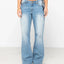 Low Rise Straight Leg Denim Jean - Rustypal1404 - bdb - Blasted Middy Blue - 10
